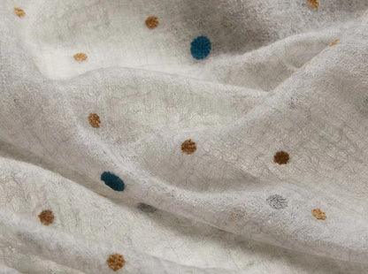 Embroidered Gauze Stole
