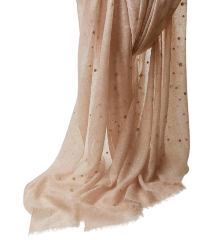 Embroidered Gauze Stole