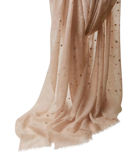 Embroidered Gauze Stole