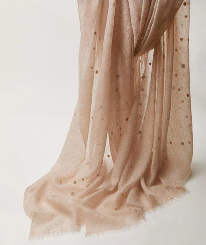 Embroidered Gauze Stole