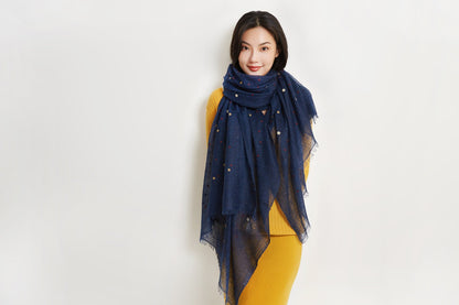 Embroidered Gauze Stole
