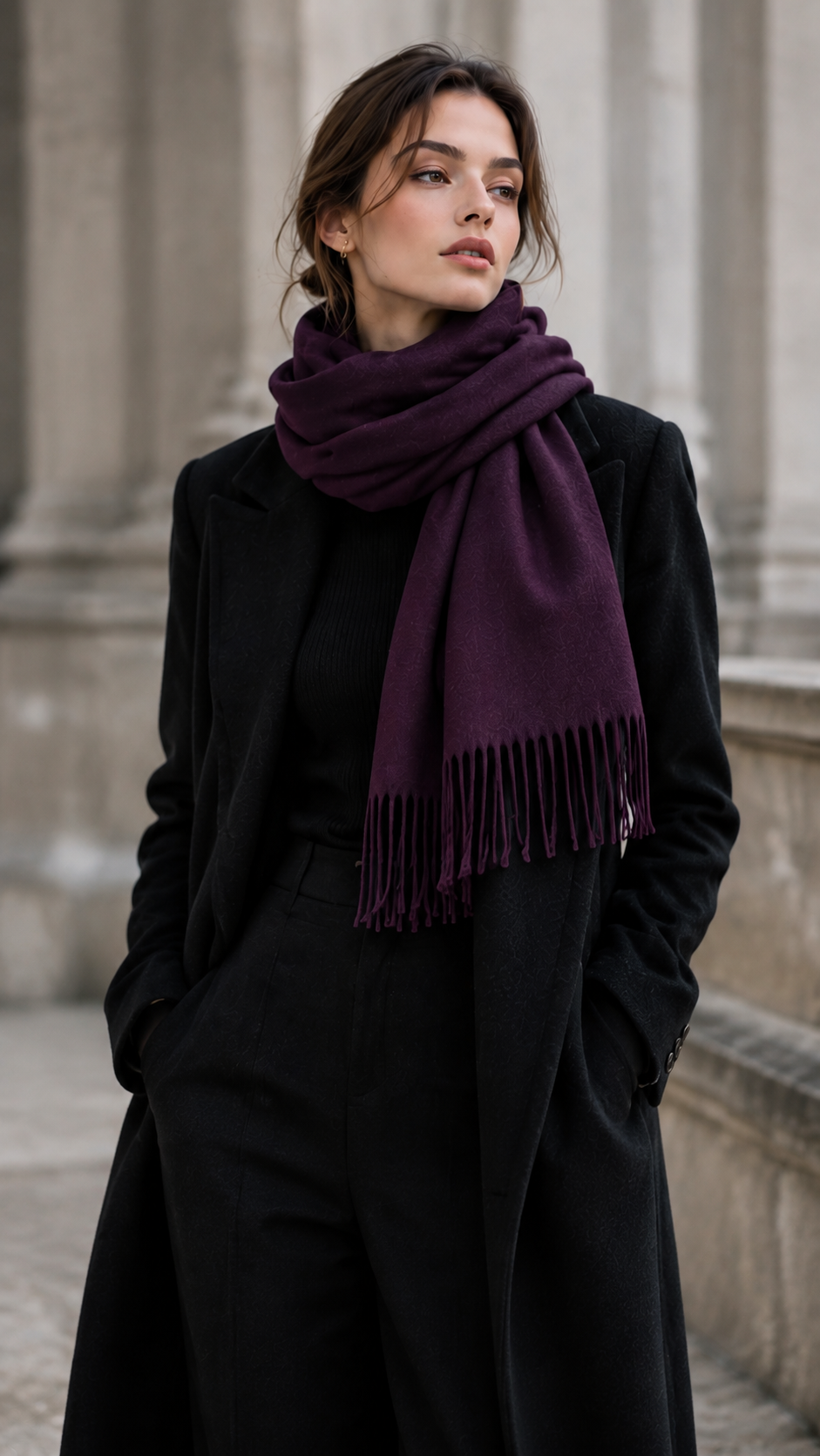 C02 cashmere stole styling: ONCE AROUND